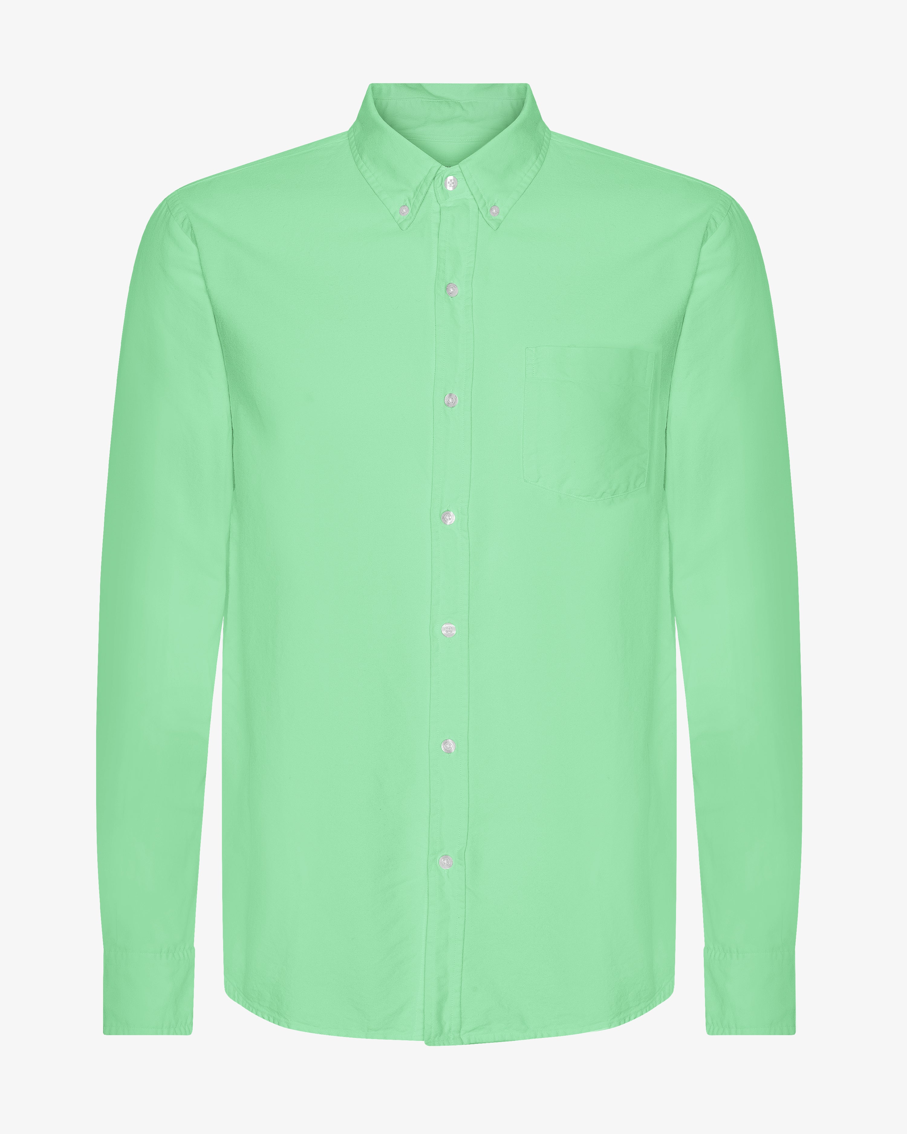 Organic Button Down Shirt - Spring Green